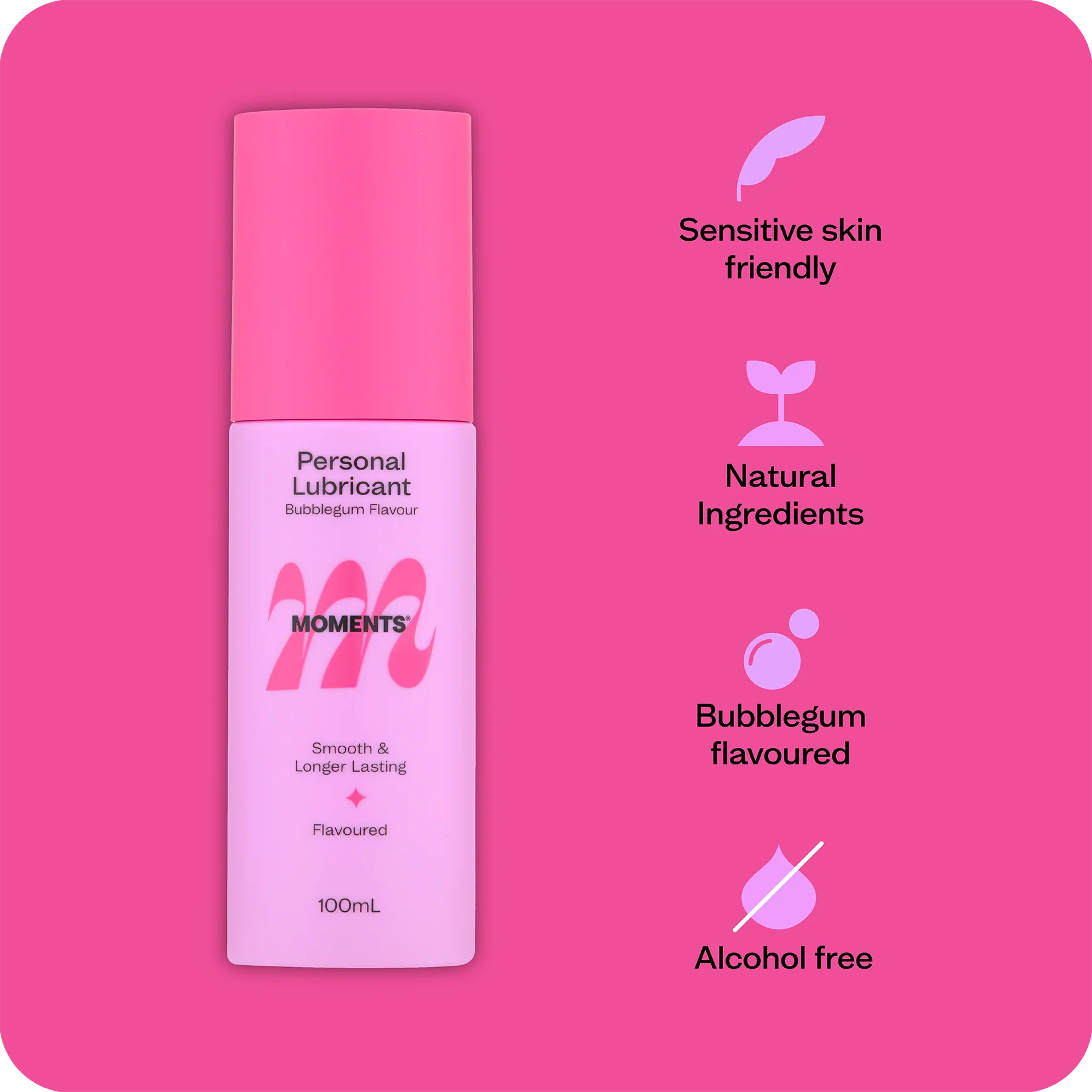 Moments Bubble Gum Flavoured Lubricant - Image 4