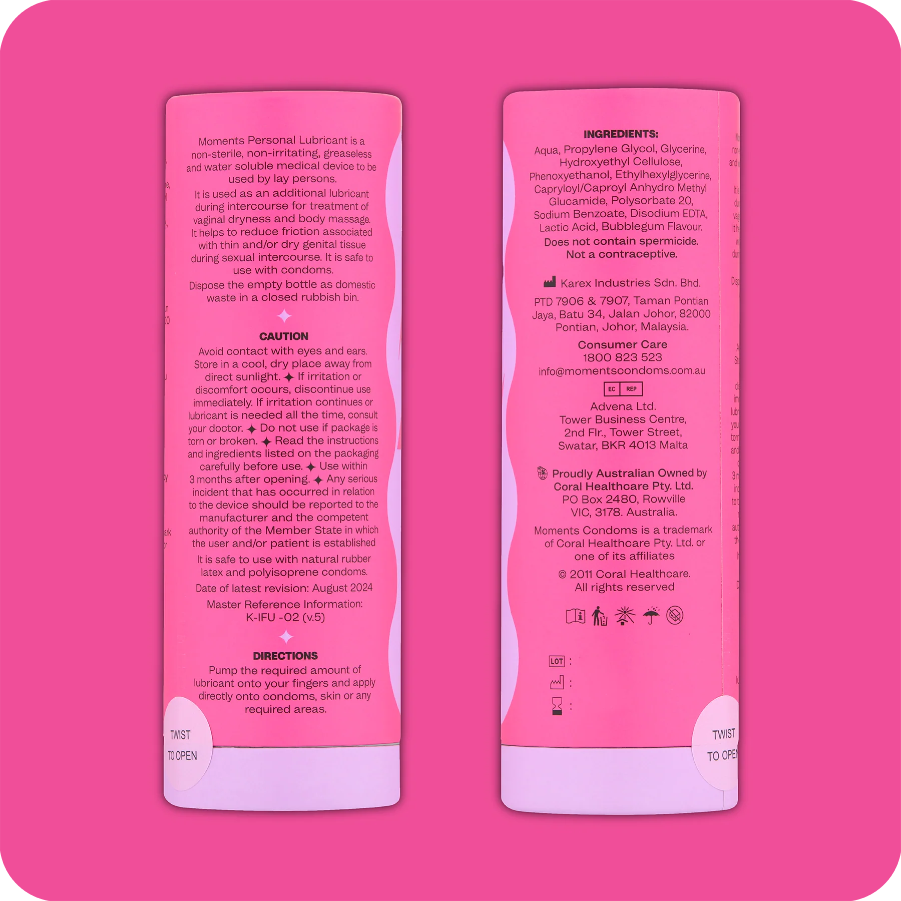 Moments Bubble Gum Flavoured Lubricant - Image 5